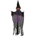 183cm Animated Halloween Hanging Witch Prop | Sound and Light Effects OUTSUNNY - Little and Giant Explorers Outsunny