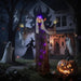 183cm Animated Hanging Halloween Witch - LED Light Effects and Body | Sound Effects OUTSUNNY - Little and Giant Explorers Outsunny