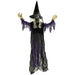 183cm Life-Size Hanging Witch Halloween Decoration | Sound and Motion Activated OUTSUNNY - Little and Giant Explorers Outsunny
