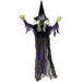 183cm Life-Size Hanging Witch Halloween Decoration | Sound and Motion Activated OUTSUNNY - Little and Giant Explorers Outsunny