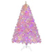 185cm Pink Candy Christmas Tree - 808 Branch Tips | 350 LED Lights - Hinged Design COSTWAY - Little and Giant Explorers Costway