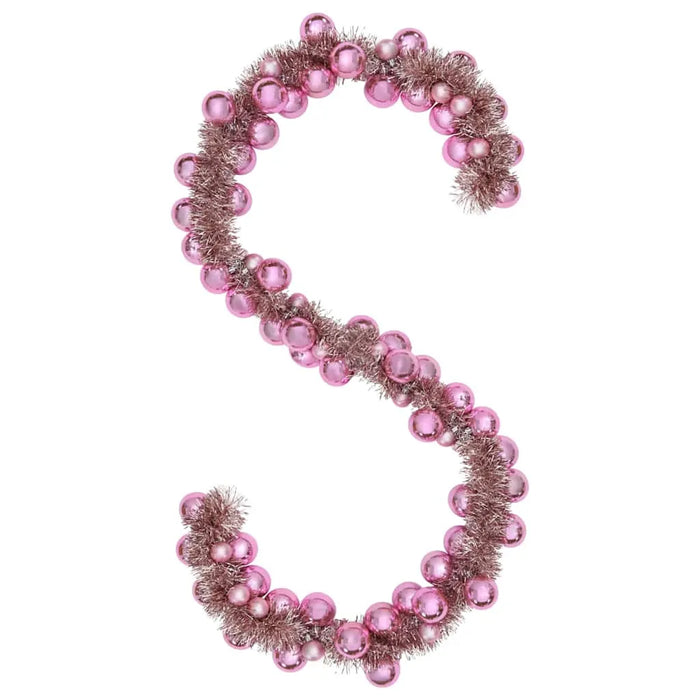 186cm Christmas Ball Garland – Pink | Lightweight - Indoor and Outdoor Festive Décor VIDAXL - Little and Giant Explorers vidaXL