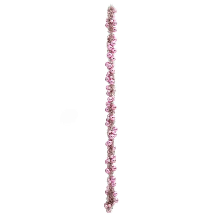 186cm Christmas Ball Garland – Pink | Lightweight - Indoor and Outdoor Festive Décor VIDAXL - Little and Giant Explorers vidaXL