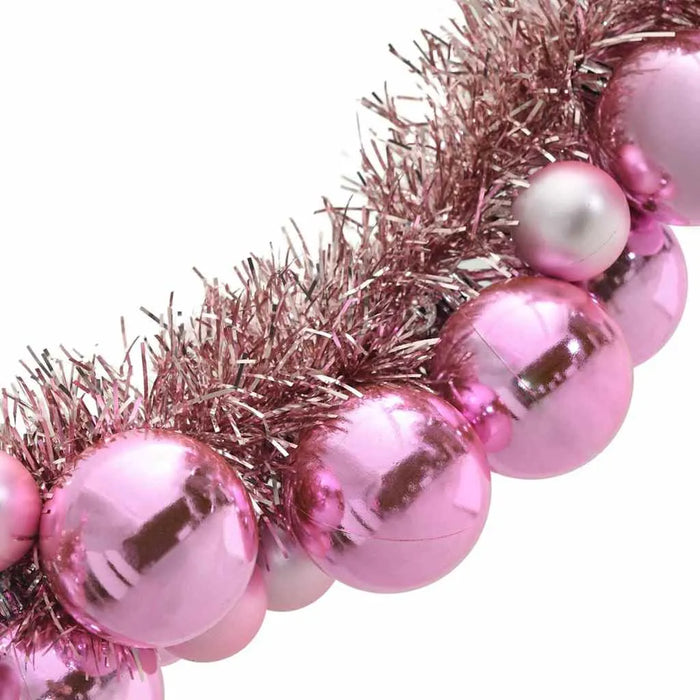 186cm Christmas Ball Garland – Pink | Lightweight - Indoor and Outdoor Festive Décor VIDAXL - Little and Giant Explorers vidaXL