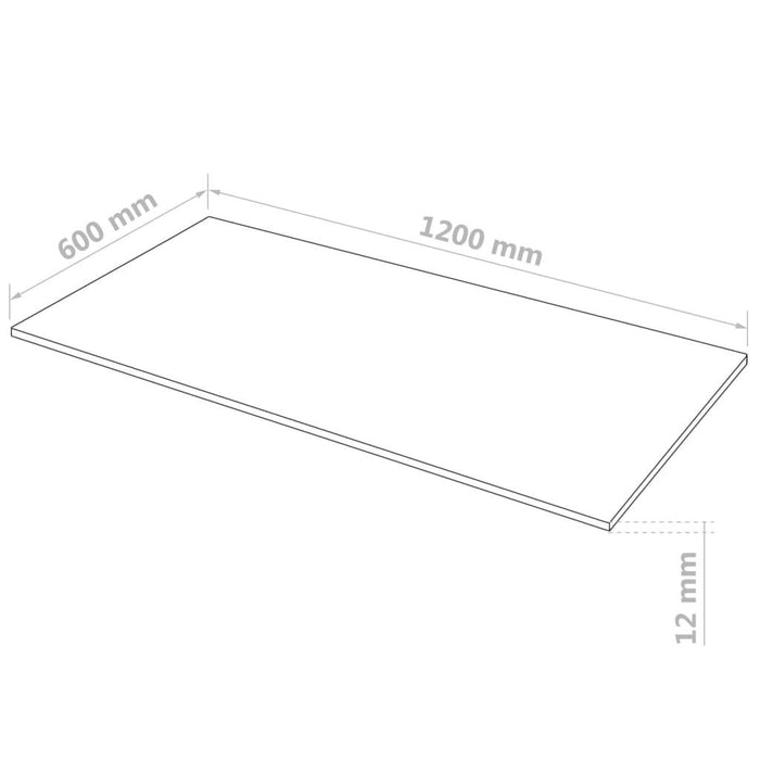 2 - 12mm - MDF Sheets - Rectangular - 120 x 60cm - Little and Giant Explorers vidaXL