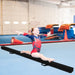 2.1M Foldable Balance Beam | Black Professional Gymnastics Training Equipment - Little and Giant Explorers Costway