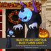 2.1m Inflatable Halloween Ghost with Horns | LED and Flame Lights OUTSUNNY - Little and Giant Explorers Outsunny