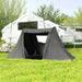 Camping Tent with Living Area and 2 Bedrooms in Dark Grey (3 persons) - Little and Giant Explorers Outsunny