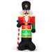 2.4m Inflatable Christmas Nutcracker Soldier | Built-In LED Lights - Waterproof Polyester COSTWAY - Little and Giant Explorers Costway