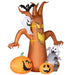 2.4m Inflatable Halloween Ghost Tree with Bat, Tombstone, Ghosts and Pumpkins – 7 LED Lights | OUTSUNNY - Little and Giant Explorers Outsunny