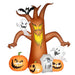 2.4m Inflatable Halloween Ghost Tree with Bat, Tombstone, Ghosts and Pumpkins – 7 LED Lights | OUTSUNNY - Little and Giant Explorers Outsunny