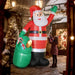 2.75m Giant Inflatable Santa with Bear Sack | Outdoor Christmas Decoration - LED Lights OUTSUNNY - Little and Giant Explorers Outsunny