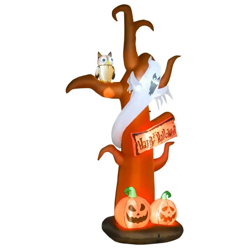 2.7m Halloween Inflatable Dead Tree with Built-in LED Lights - Little and Giant Explorers HOMCOM