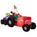2.7m Inflatable Santa Claus Tractor | Gifts and Built-in LED Lights COSTWAY - Little and Giant Explorers Costway