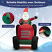 2.7m Inflatable Santa Claus Tractor | Gifts and Built-in LED Lights COSTWAY - Little and Giant Explorers Costway