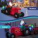 2.7m Inflatable Santa Claus Tractor | Gifts and Built-in LED Lights COSTWAY - Little and Giant Explorers Costway