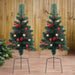 2 Artificial Pathway Christmas Tree in Green 76cm - Little and Giant Explorers vidaXL