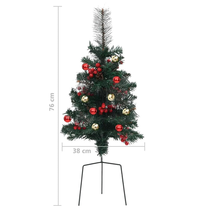 2 Artificial Pathway Christmas Tree in Green 76cm - Little and Giant Explorers vidaXL