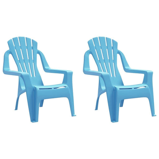 2 Garden Chairs for Children in Blue - Little and Giant Explorers vidaXL