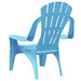 2 Garden Chairs for Children in Blue - Little and Giant Explorers vidaXL