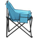 Camping Chairs with Pocket Foldable 2 pcs Bright Blue - Little and Giant Explorers vidaXL