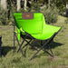 Camping Chairs with Pocket Foldable 2 pcs Green - Little and Giant Explorers vidaXL