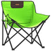 Camping Chairs with Pocket Foldable 2 pcs Green - Little and Giant Explorers vidaXL