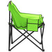 Camping Chairs with Pocket Foldable 2 pcs Green - Little and Giant Explorers vidaXL