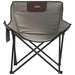 2 Foldable Camping Chairs with Pocket in Grey - Little and Giant Explorers vidaXL