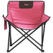 2 Foldable Camping Chairs with Pocket in Pink - Little and Giant Explorers vidaXL