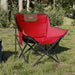 Camping Chairs with Pocket Foldable 2 pcs Red - Little and Giant Explorers vidaXL