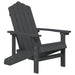 2 Garden Adirondack Chairs in Anthracite - Little and Giant Explorers vidaXL