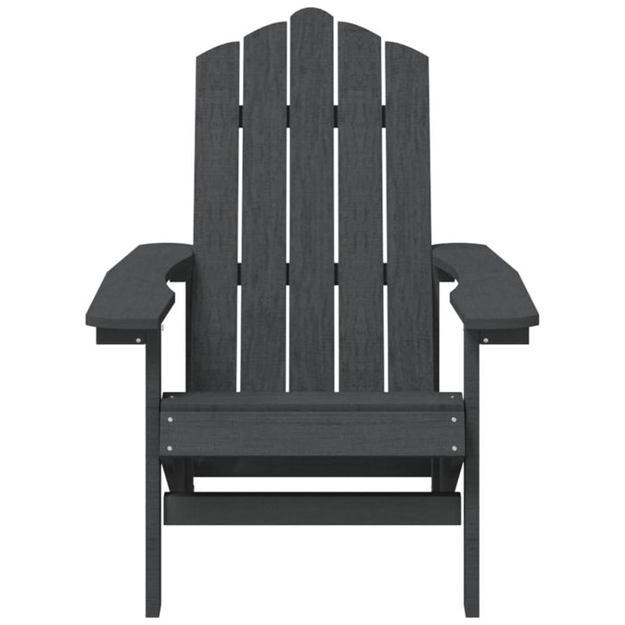 2 Garden Adirondack Chairs in Anthracite - Little and Giant Explorers vidaXL