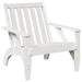 2 Garden Adirondack Chairs in White and Solid Wood Pine - Little and Giant Explorers vidaXL