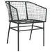 2 Garden Chairs in Black and Poly Rattan - Little and Giant Explorers vidaXL