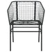 2 Garden Chairs in Black and Poly Rattan - Little and Giant Explorers vidaXL