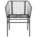 2 Garden Chairs in Black and Poly Rattan - Little and Giant Explorers vidaXL