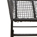 2 Garden Chairs in Black and Poly Rattan - Little and Giant Explorers vidaXL