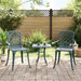 2 Garden Chairs in Green Cast Aluminium - Little and Giant Explorers vidaXL