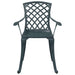 2 Garden Chairs in Green Cast Aluminium - Little and Giant Explorers vidaXL