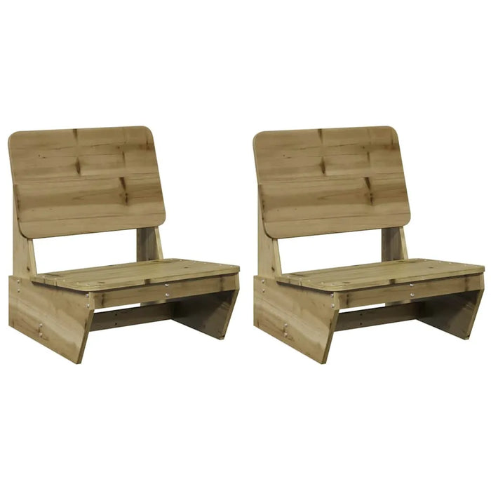 2 Garden Chairs in Impregnated Wood Pine - Little and Giant Explorers vidaXL