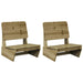 2 Garden Chairs in Impregnated Wood Pine - Little and Giant Explorers vidaXL