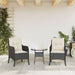 Garden Chairs with Cushions 2 pcs Black Poly Rattan - Little and Giant Explorers vidaXL