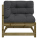 2 Garden Corner Sofas with Anthracite Cushions in Impregnated Wood Pine - Little and Giant Explorers vidaXL