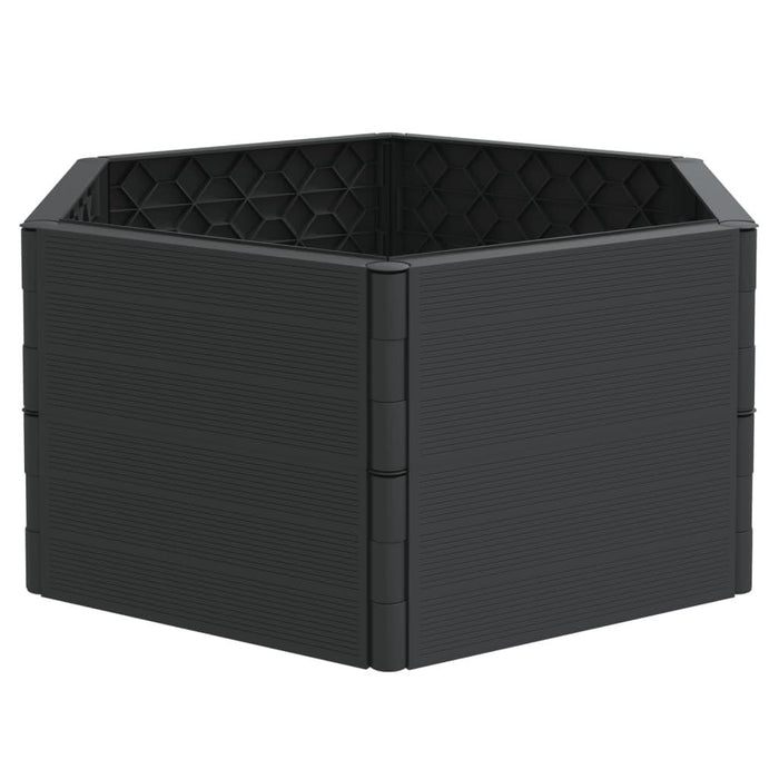 2 Garden Planters in Anthracite (53 x 26 x 3.5cm) - Little and Giant Explorers vidaXL