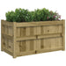 2 Garden Planters in Impregnated Wood Pine (90 x 50 x 50cm) - Little and Giant Explorers vidaXL