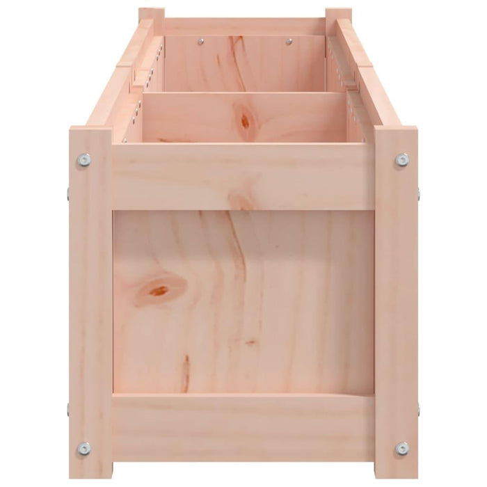 2 Garden Planters in Solid Wood Douglas (180 x 31 x 31cm) - Little and Giant Explorers vidaXL