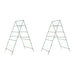 2 Garden Trellises for Climbing Plants in A-Frame and Steel - Little and Giant Explorers vidaXL