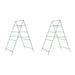 2 Garden Trellises for Climbing Plants in A-Frame and Steel - Little and Giant Explorers vidaXL