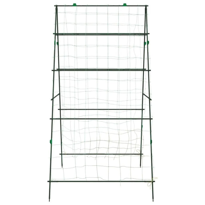 2 Garden Trellises for Climbing Plants in A-Frame and Steel - Little and Giant Explorers vidaXL